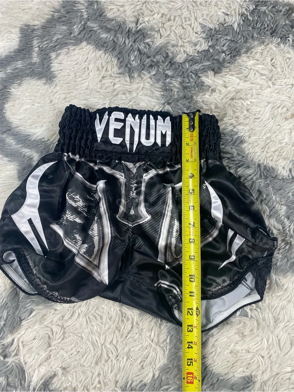Venum Classic Muay Thai Shorts - Black/White Small Unisex Thailand